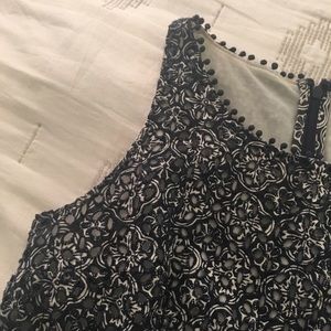 Ann Taylor peplum top with detail